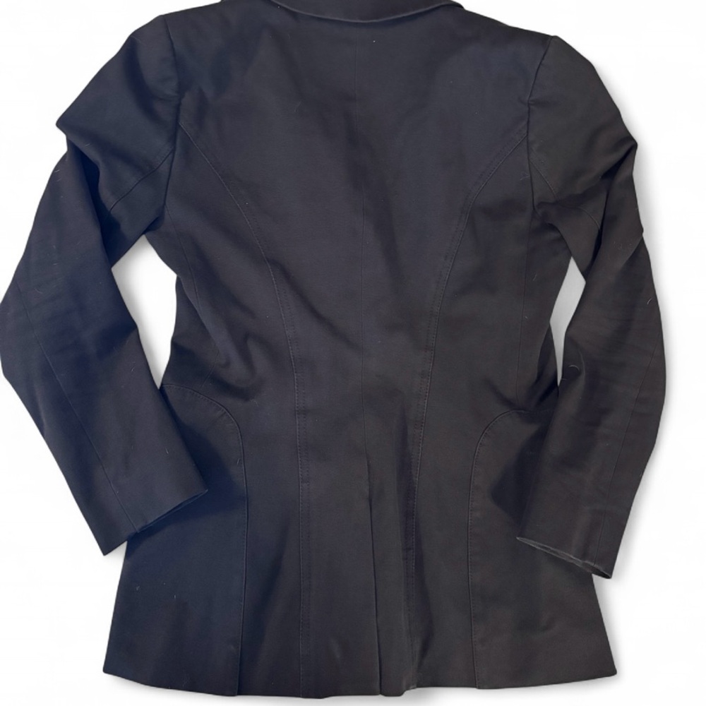 Derek Lam 10 Crosby Double Breasted Black Blazer with Gold Buttons - Picture 2 of 8